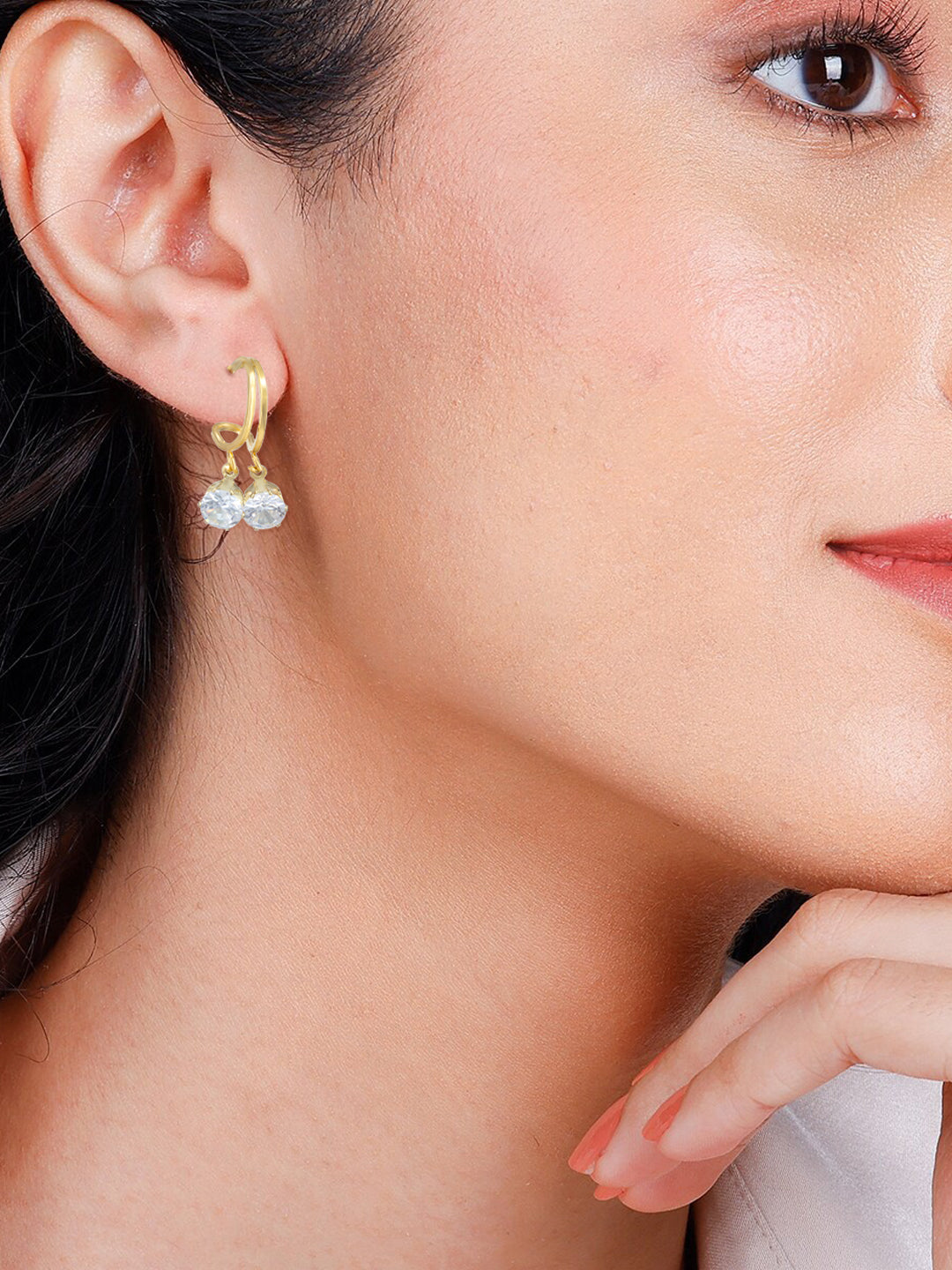 Pack of 6 Gold Plated Hoop, Jhumkas & Studs Earrings