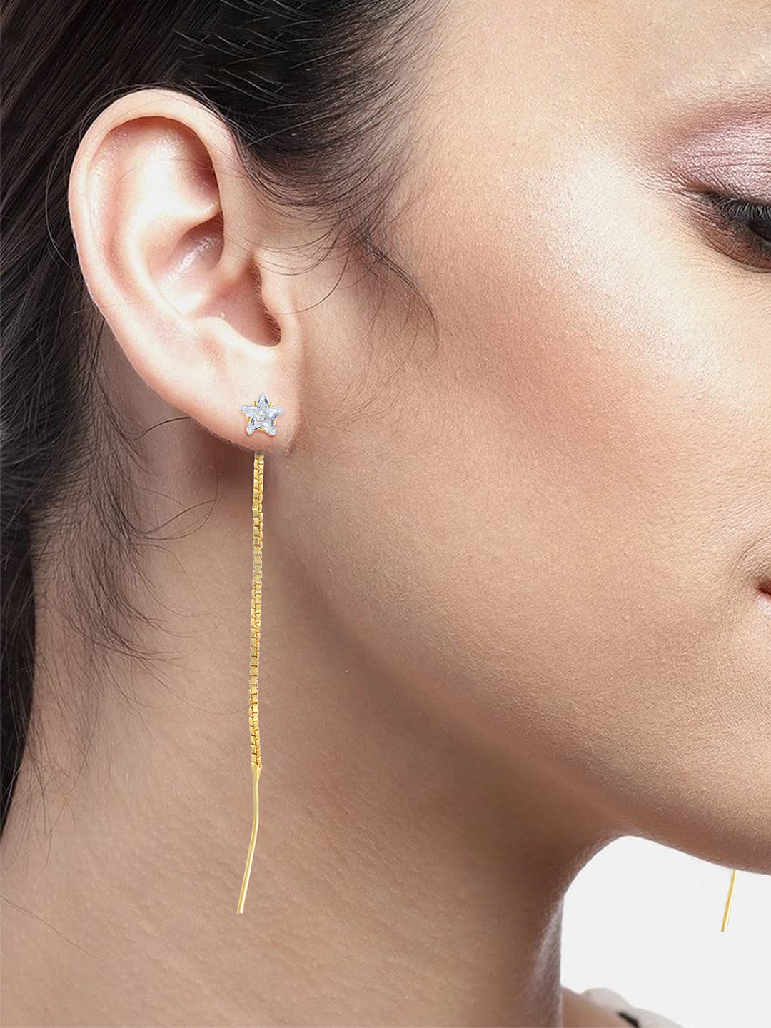 Pack of 9 Gold Plated Drop & Studs Earrings