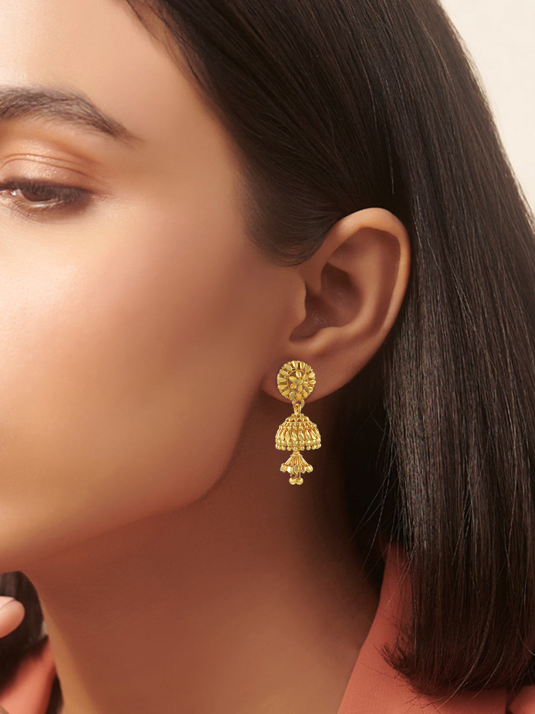 Pack of 6 Gold Plated Hoop, Jhumkas & Studs Earrings